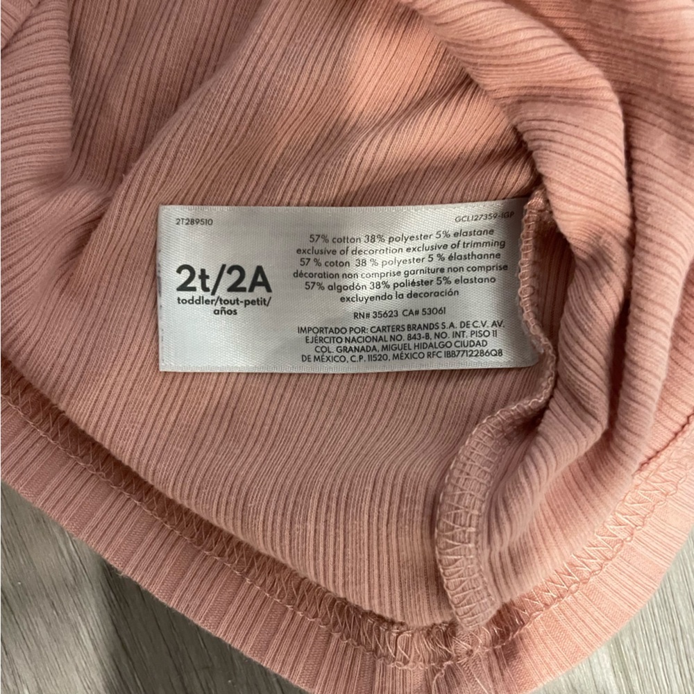 5/$15 Carter's Peach Short Sleeve Tee - Picture 5 of 5